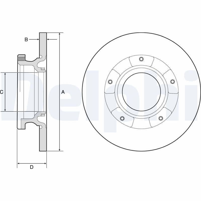 Disc frana DELPHI BG4784C