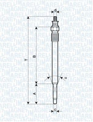 Bujie incandescenta MAGNETI MARELLI 062900013304