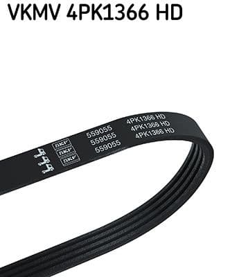 Curea transmisie cu caneluri SKF VKMV 4PK1366 HD