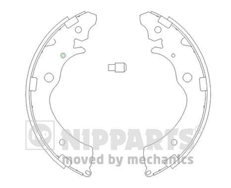 Set saboti frana NIPPARTS J3504020