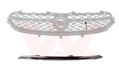Banda de protectie, grila radiator VAN WEZEL 3805511
