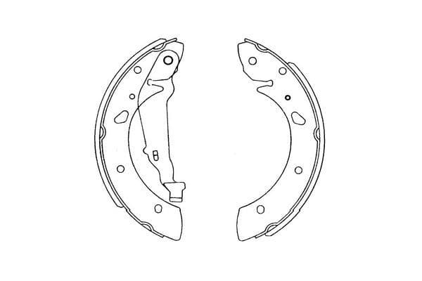Set saboti frana KAVO PARTS KBS-9915