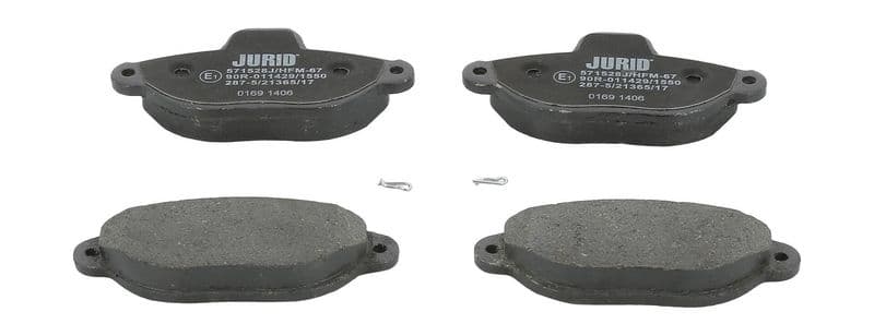 set placute frana,frana disc JURID 571528J