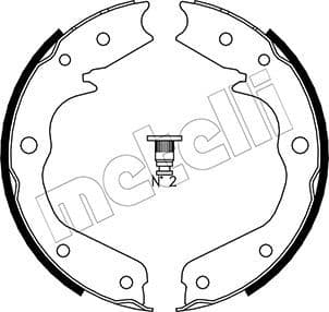 Set saboti frana, frana de mana METELLI 53-0315