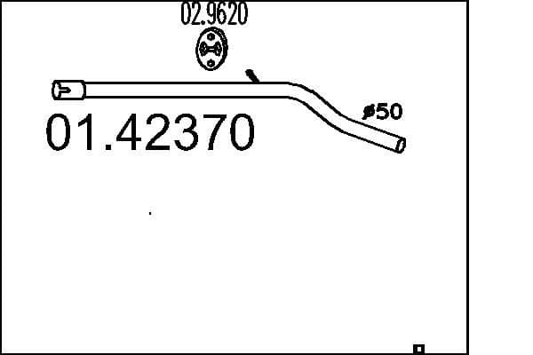 Racord evacuare MTS 01.42370