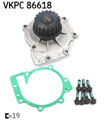Pompă de apă, răcire motor SKF VKPC 86618