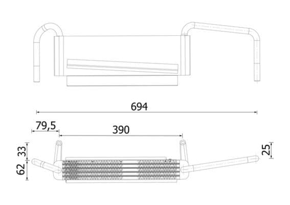Radiator ulei, ulei motor MAHLE BEHR CLC 314 000S