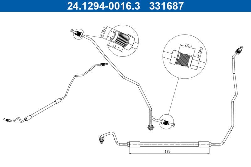 Furtun frana ATE 24.1294-0016.3