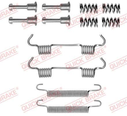 set accesorii, saboti frana parcare QUICK BRAKE 105-0801