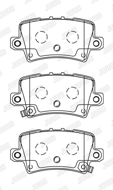 set placute frana,frana disc JURID 572580J