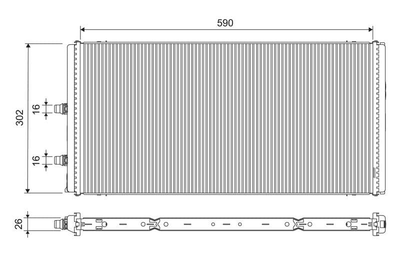 Radiator, racire motor VALEO 701312