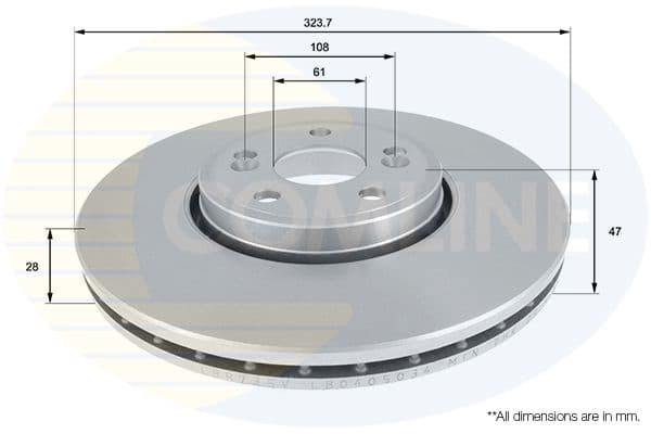Disc frana COMLINE ADC1553V