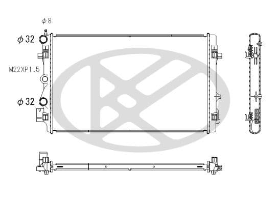 Radiator, racire motor KOYORAD PL453429