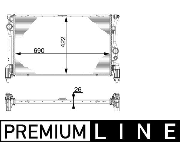 Radiator, racire motor MAHLE BEHR *** PREMIUM LINE *** CR 931 000P