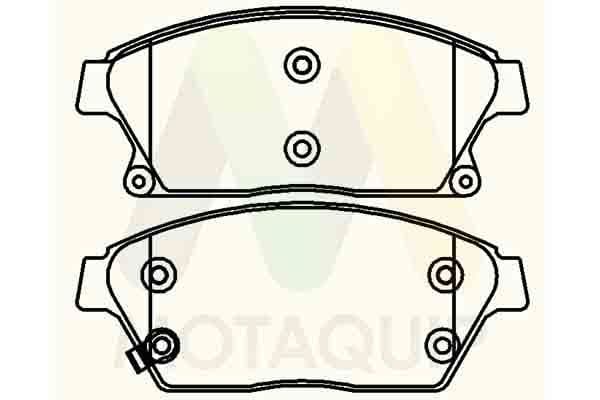 set placute frana,frana disc MOTAQUIP LVXL1625