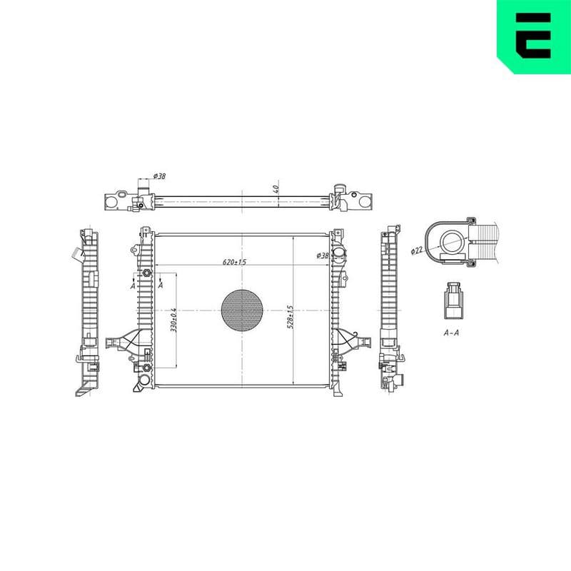Radiator, racire motor ERA 673069