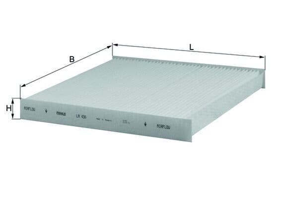 Filtru, aer habitaclu MAHLE LA 430