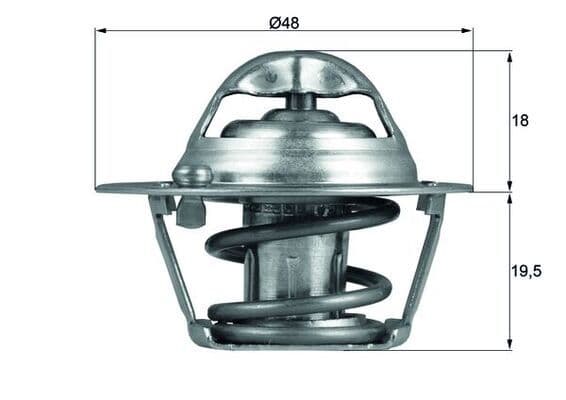 termostat,lichid racire MAHLE BEHR TX 121 74D