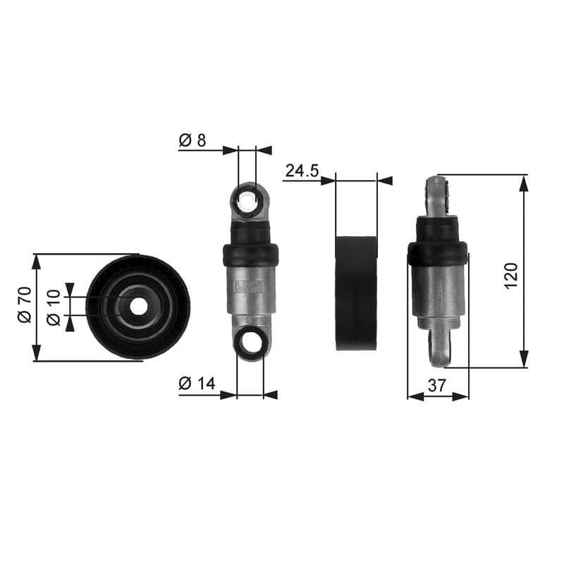 rola intinzator,curea transmisie GATES DriveAlign™ T38242