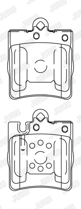 set placute frana,frana disc JURID 571988J