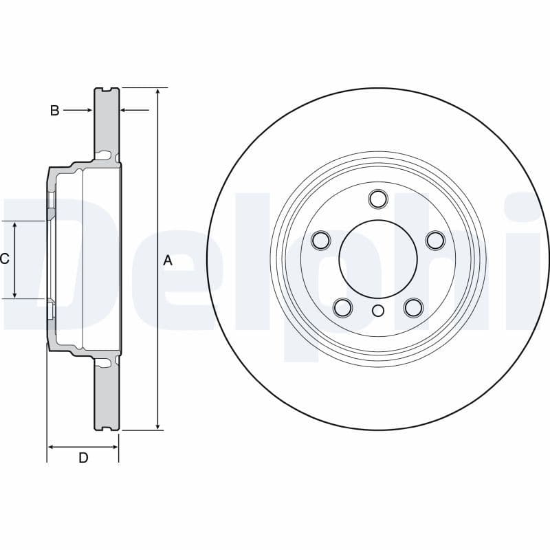 Disc frana DELPHI BG9120C