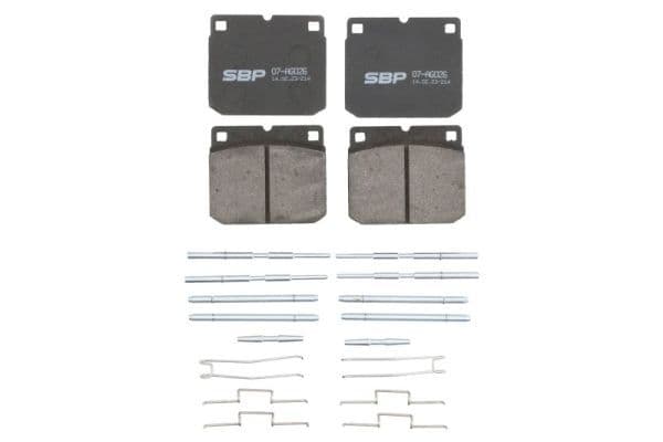 set placute frana,frana disc SBP 07-AG026