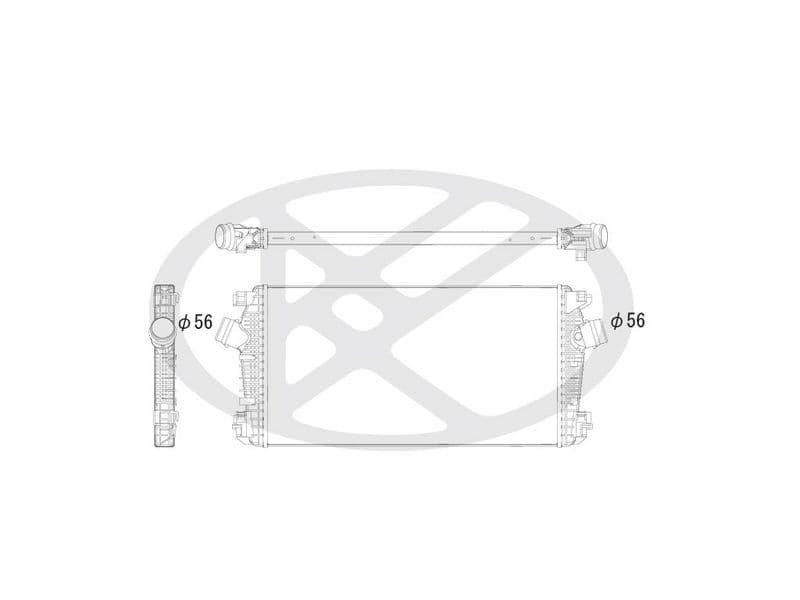 Intercooler, compresor KOYORAD IA460146