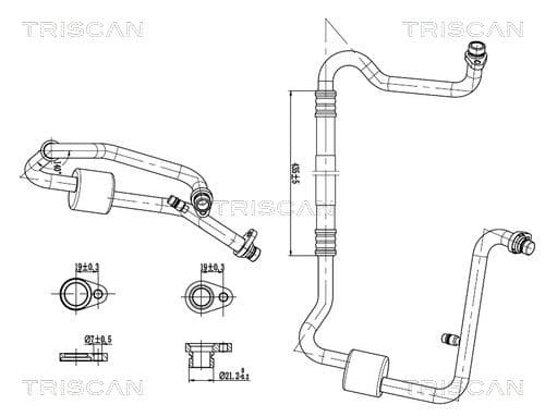 conducta presiune variabila,aer conditionat TRISCAN 9010 25008