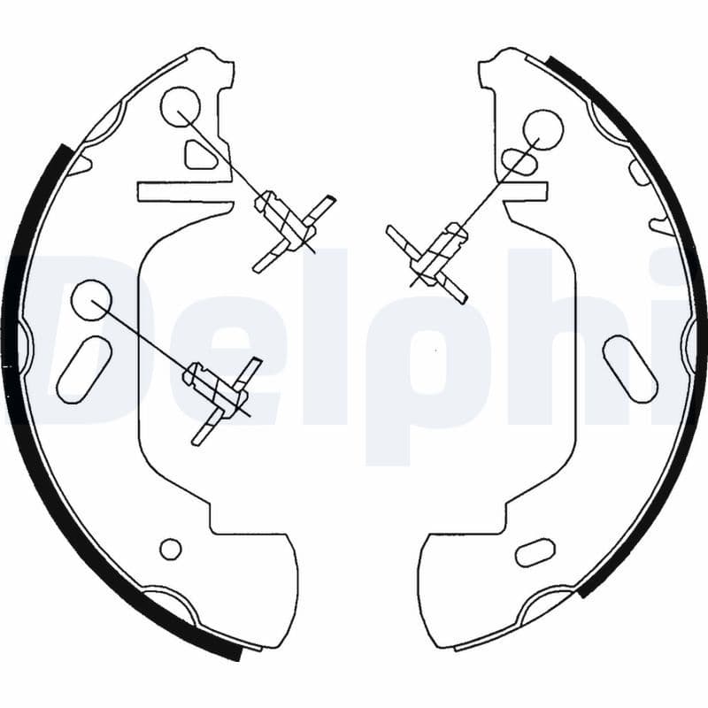 Set saboti frana DELPHI LS1701