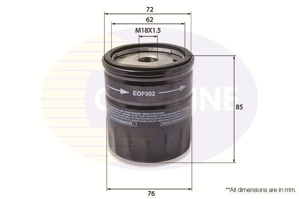 Filtru ulei COMLINE EOF002