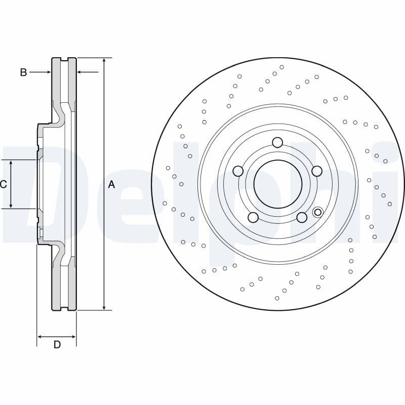 Disc frana DELPHI BG9192C