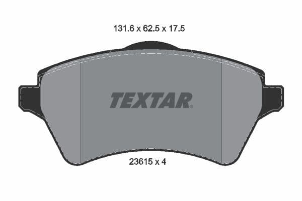 set placute frana,frana disc TEXTAR Q+ 2361501