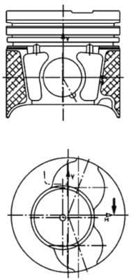 Piston KOLBENSCHMIDT 40469600