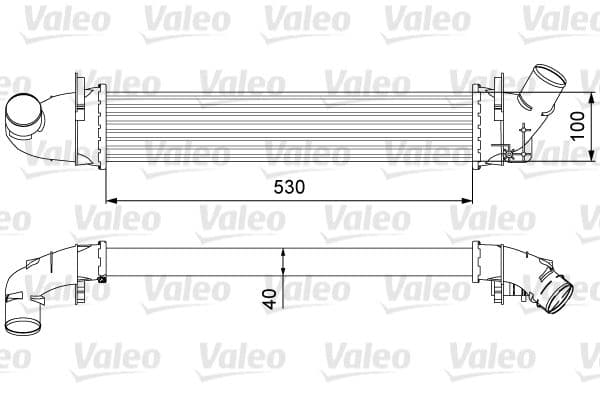 Intercooler, compresor VALEO 818544