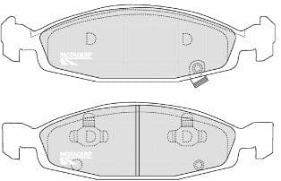 set placute frana,frana disc MOTAQUIP LVXL1050