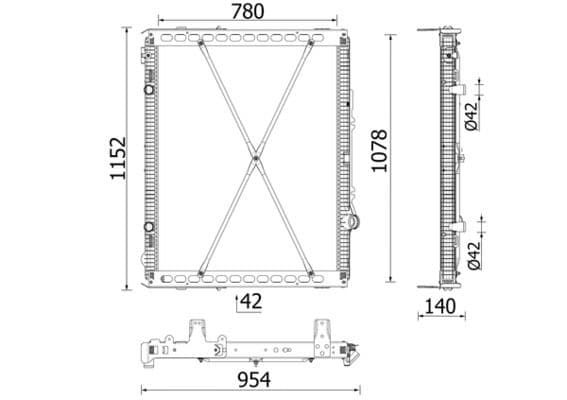 Radiator, racire motor MAHLE BEHR *** PREMIUM LINE *** CR 2639 000P