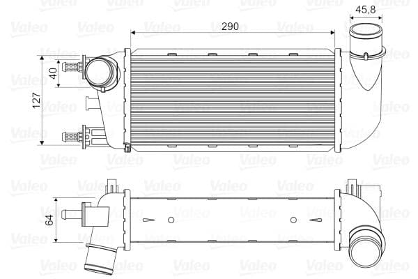 Intercooler, compresor VALEO 818582