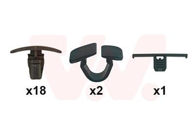 Set montaj, capota motor VAN WEZEL 7644797