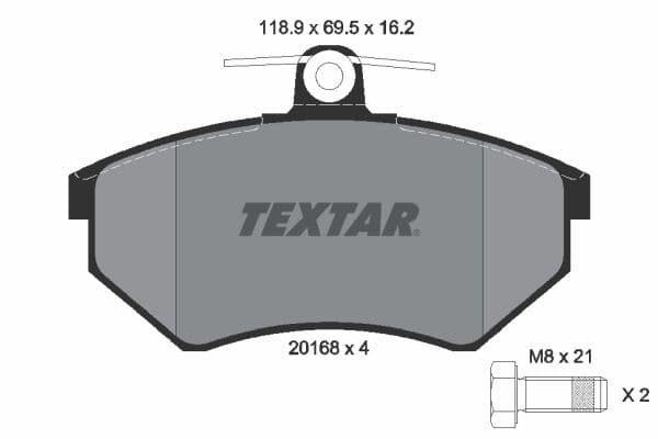 set placute frana,frana disc TEXTAR Q+ 2016801