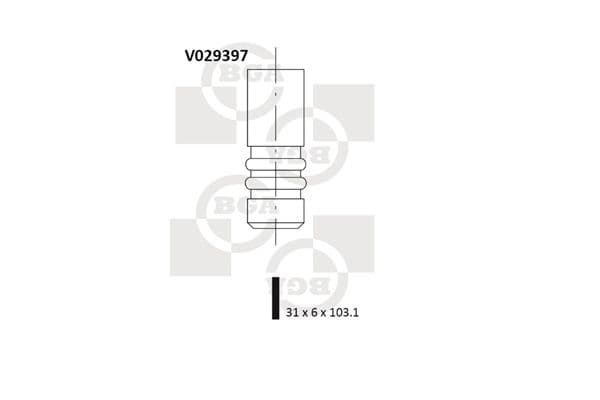 Supapa admisie BGA V029397