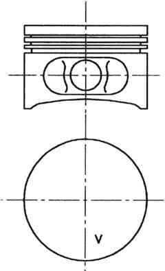 Piston KOLBENSCHMIDT 99646610