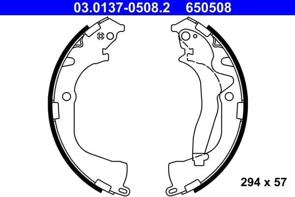 Set saboti frana ATE 03.0137-0508.2