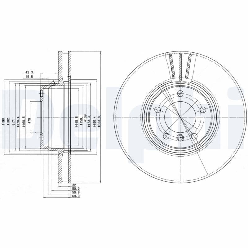 Disc frana DELPHI BG9212