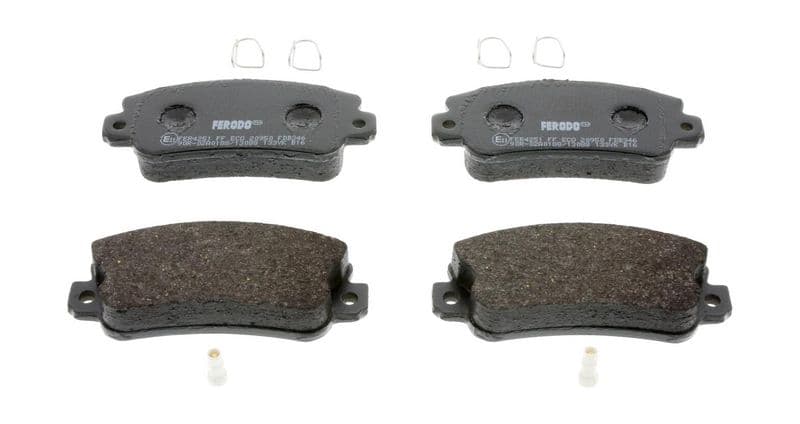 set placute frana,frana disc FERODO PREMIER ECO FRICTION FDB346