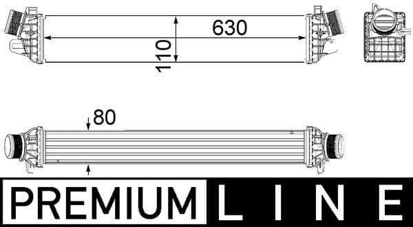 Intercooler, compresor MAHLE BEHR *** PREMIUM LINE *** CI 258 000P