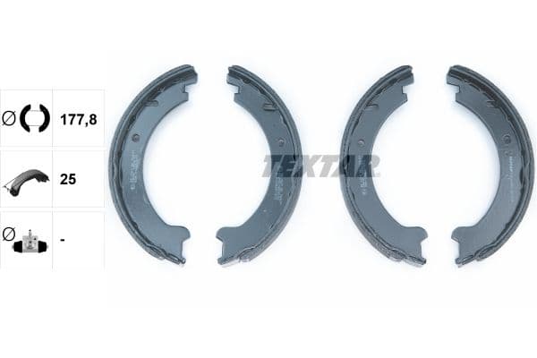 Set saboti frana, frana de mana TEXTAR 91046000