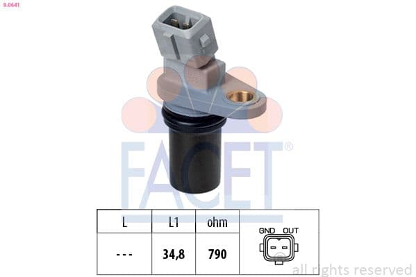 Senzor, turație motor FACET Made in Italy - OE Equivalent 9.0641