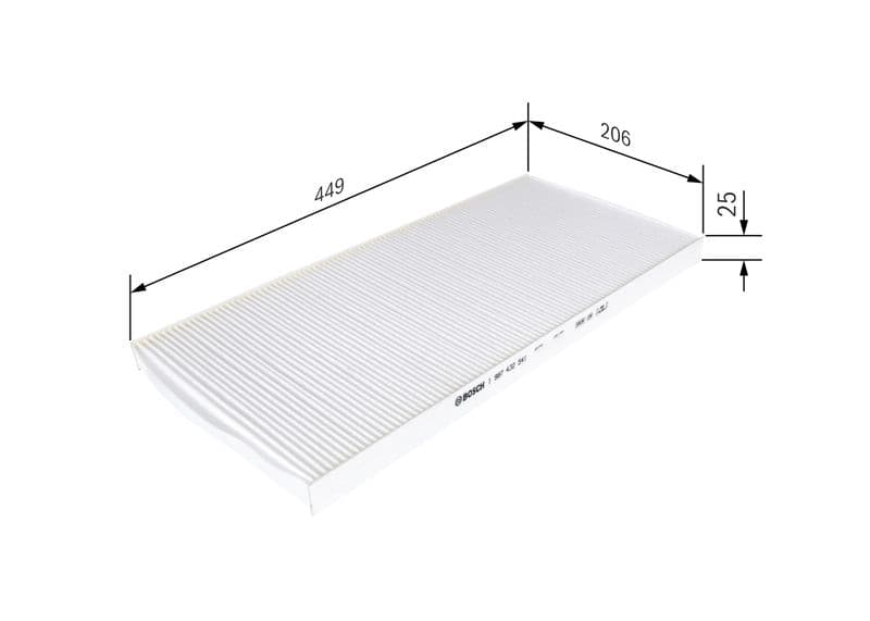 Filtru, aer habitaclu BOSCH 1 987 432 541