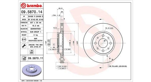 Disc frana MAGNETI MARELLI 360406021900