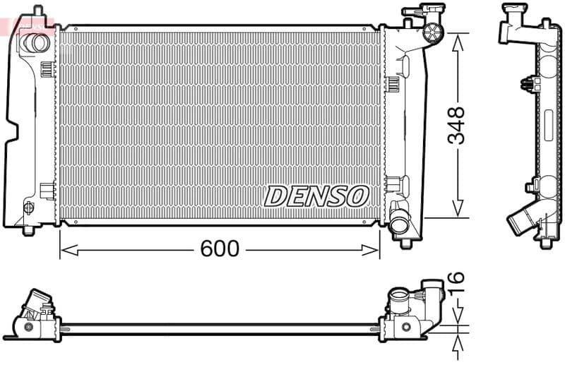 Radiator, racire motor DENSO DRM50110